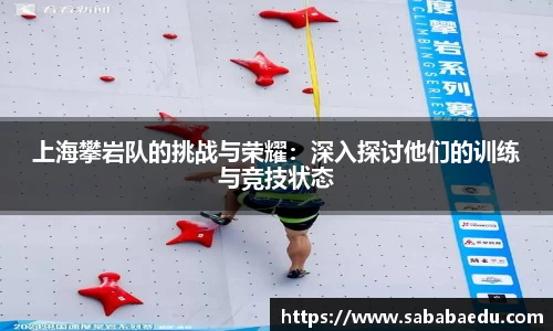 上海攀岩队的挑战与荣耀：深入探讨他们的训练与竞技状态